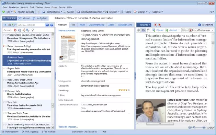 Bild: Mit Citavi Literatur im Team bearbeiten