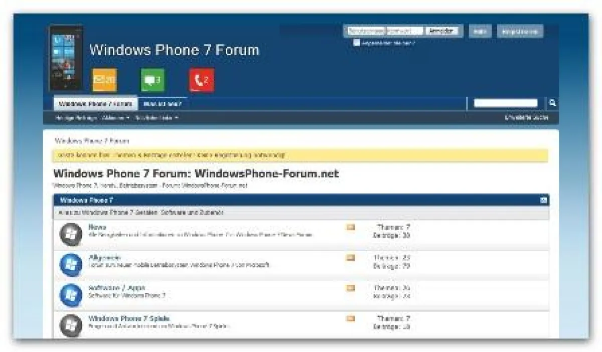 Das Forum für Windows Phone 7