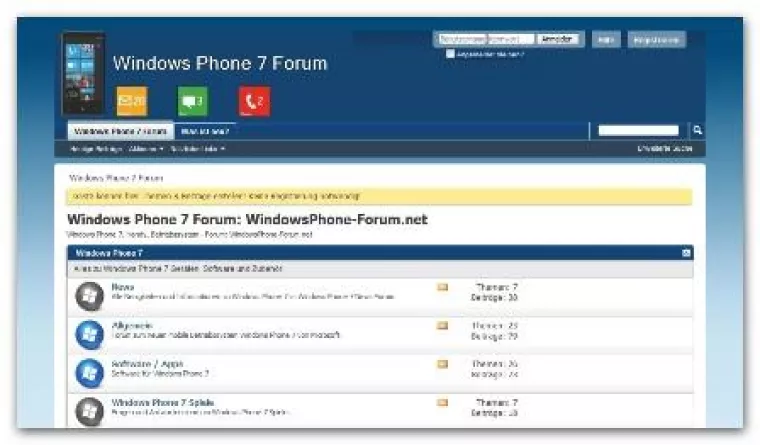 Bild: Das Forum für Windows Phone 7