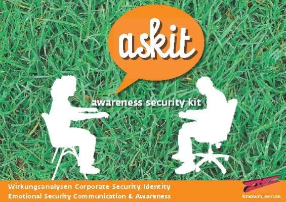 Bild: Von der »Psychologie der IT-Security« zum Tool askit - known_sense für IT-Sicherheitspreis NRW 2007 nominiert