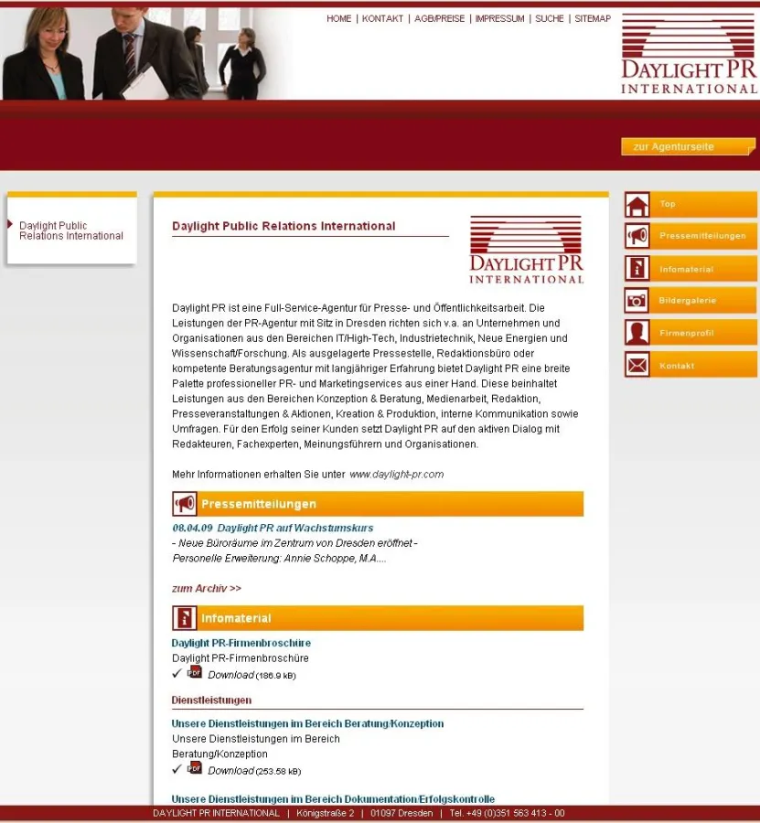 Screenshot: Der Daylight-Medienserver