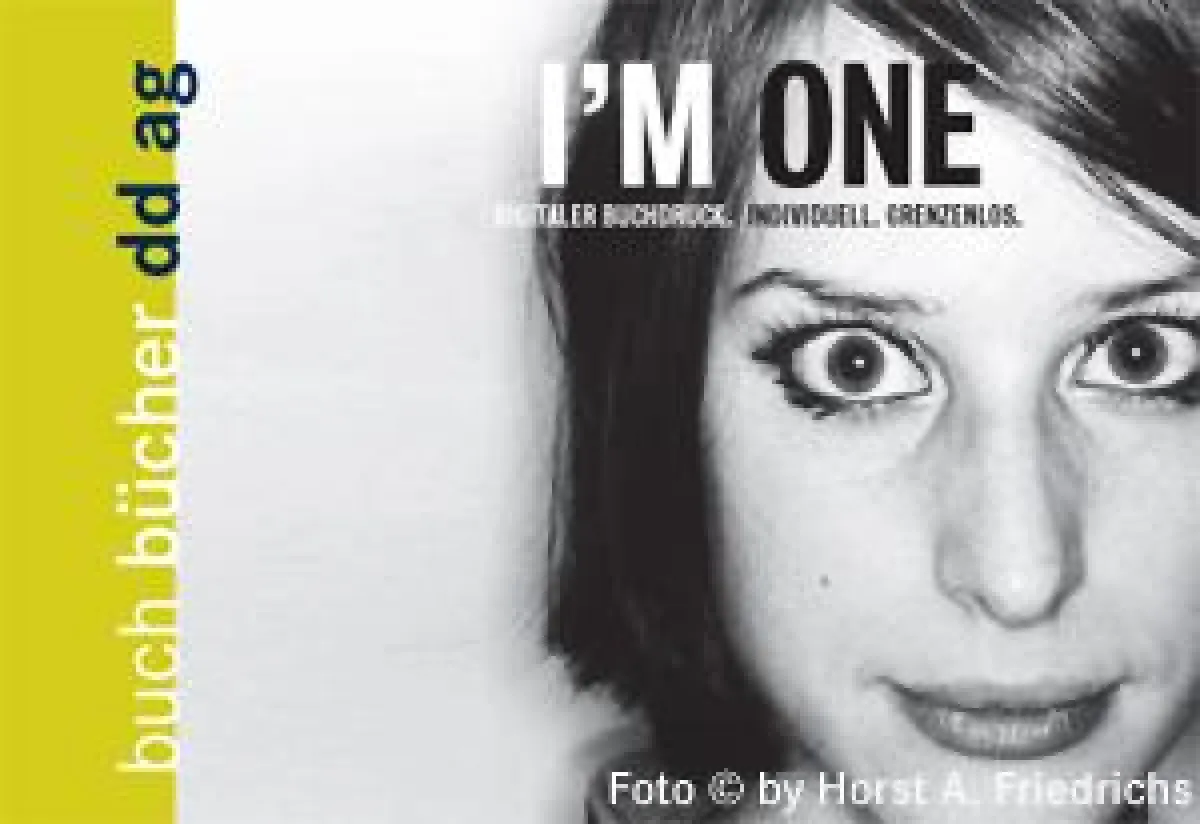 I'M ONE - Digitaler Buchdruck. Individuell. Grenzenlos.