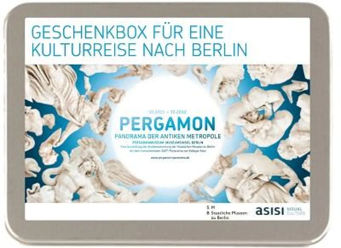 Die Pergamon Box in der dekorativen Blechdose