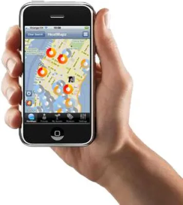 Bild: HeatMapz – zeigt der Club-Szene wo’s lang geht. iPhone und Facebook sei dank