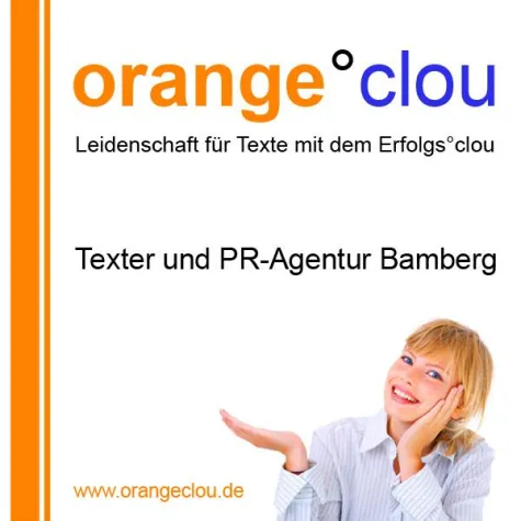 Textsicher zum Erfolg - Texter und PR-Agentur orange°clou startet mit eigener Website ins Internet Bild: Textsicher zum Erfolg - Texter und PR-Agentur orange°clou startet mit eigener Website ins Internet