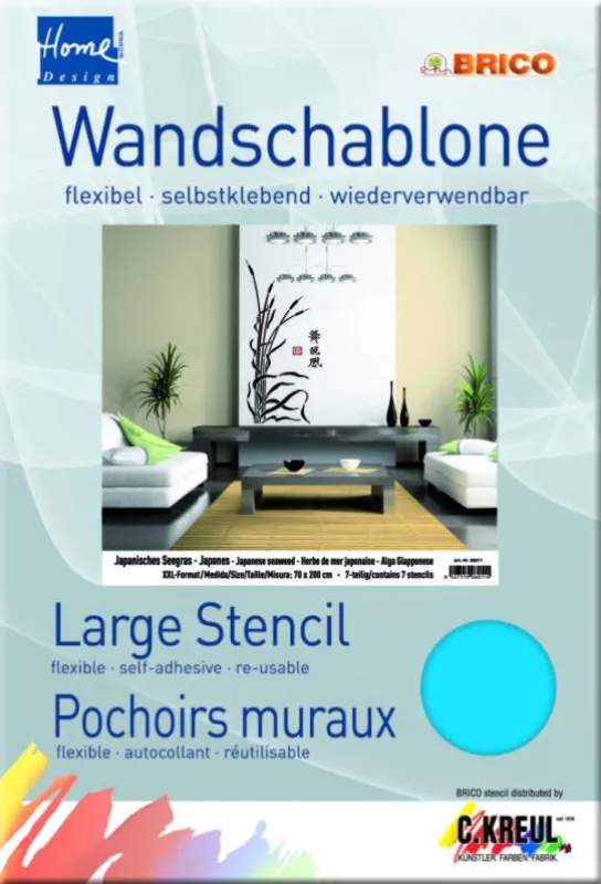 Home Design XXL-Wandschablonen verleihen Wänden ein ganz individuelles Aussehen!