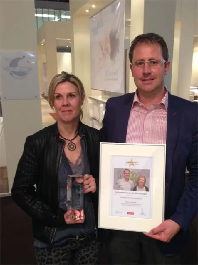 Übergabe des HaustexStar 2014 an Geschäftsführer Holger Genkinger