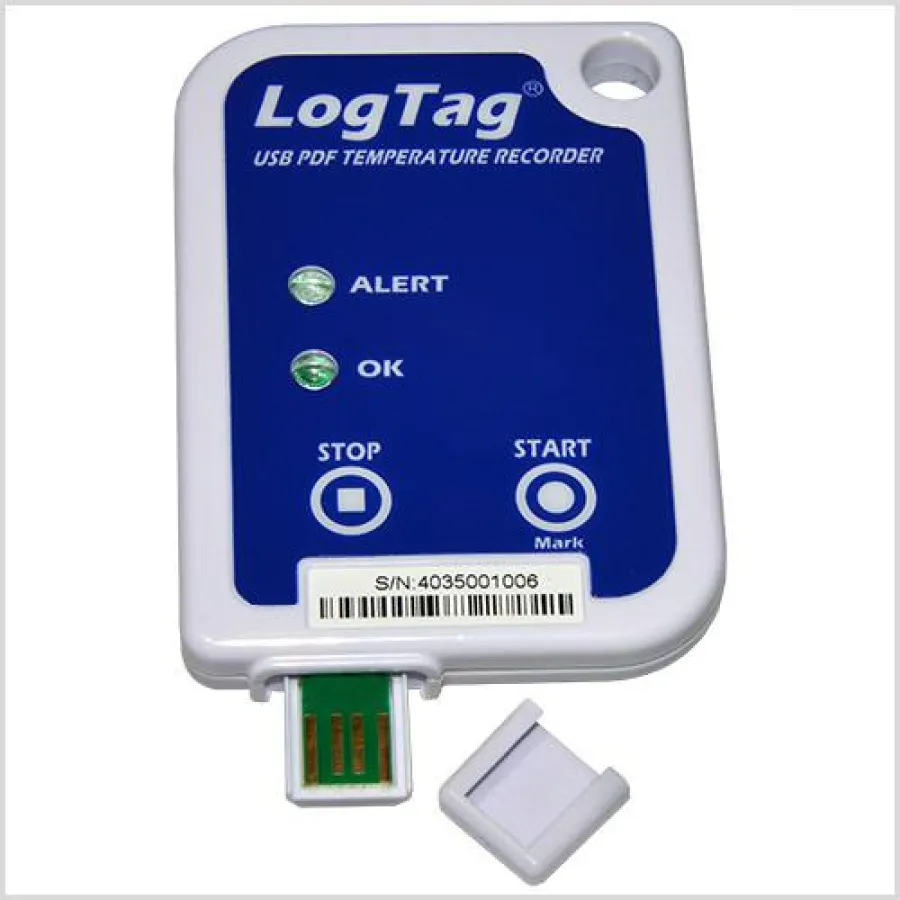 Temperatur-Datenlogger USRIC-8 mit integriertem USB-Anschluss