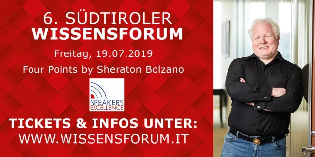 Bild: Speakers Excellence lädt ein zum 6. Südtiroler Wissensforum