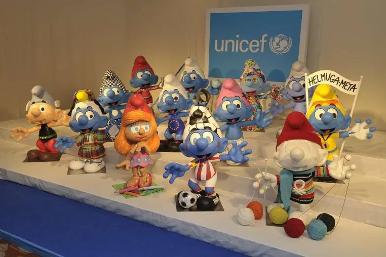 50 Jahre Schlümpfe - Große Versteigerung zugunsten von UNICEF Bild: 50 Jahre Schlümpfe - Große Versteigerung zugunsten von UNICEF