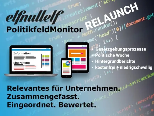 Bild: Relaunch elfnullelf PolitikfeldMonitor