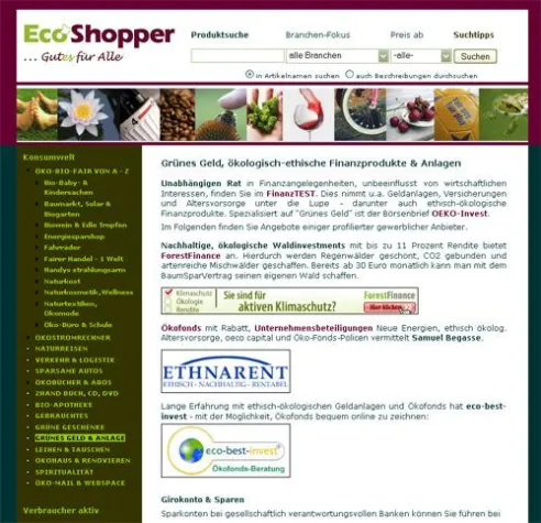 Bild: ForestFinance kooperiert mit EcoShopper
