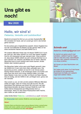 Bild: Mikroben schreiben einen Brief an die Grundschulkinder!