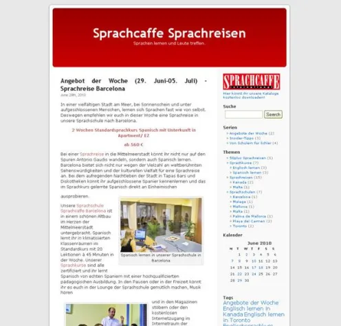 Bild: Neu: Sprachcaffe Sprachreisen präsentiert den Sprachcaffe Blog