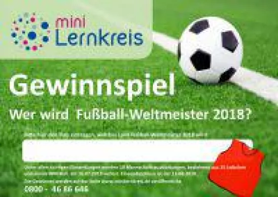 Bild: Wer wird Fußballweltmeister 2018? Jetzt mitmachen beim Wettbewerb des Mini-Lernkreises