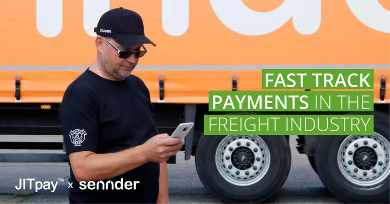 Bild: sennder und FinTech JITpay™ gehen Partnerschaft zur Digitalisierung im Logistiksektor ein