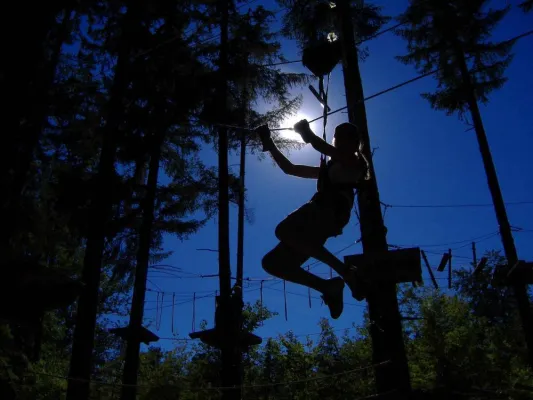 Bild: Hochseilgarten Einsiedel bei Würzburg wieder geöffnet