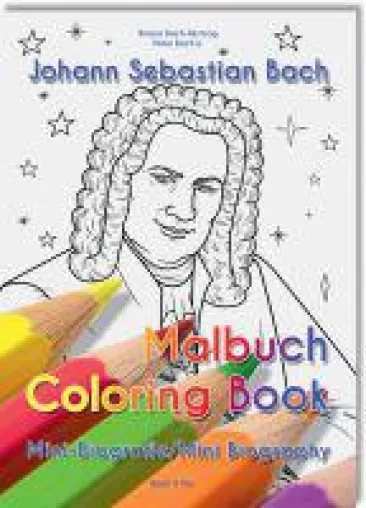 Bild: Ein Malbuch über Bach für kleine Klassik-Fans