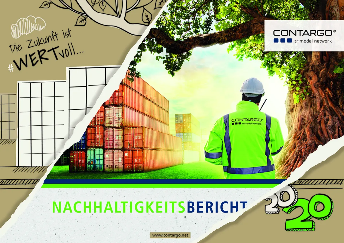 Die Titelseite des neuen Contargo Nachhaltigkeitsberichts
