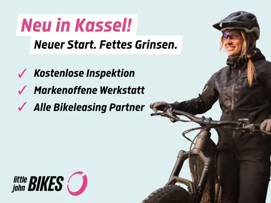 Bild: Radfahrer jubeln in Kassel: LJB schenkt Fahrradliebe & gibt Rabattaktion zur Übernahme von Mauers BaikSchopp