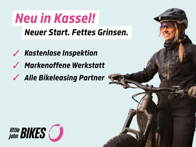 Bild: Radfahrer jubeln in Kassel: LJB schenkt Fahrradliebe & gibt Rabattaktion zur Übernahme von Mauers BaikSchopp