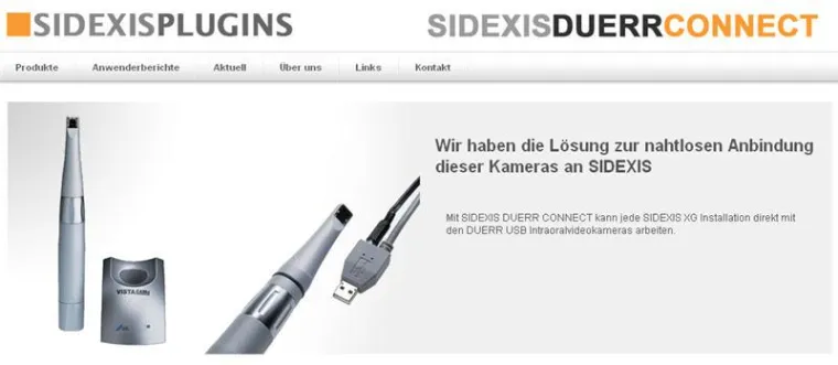 Bild: Intraorales Video mit Dürr VistaCam direkt auf SIRONA CEREC AC