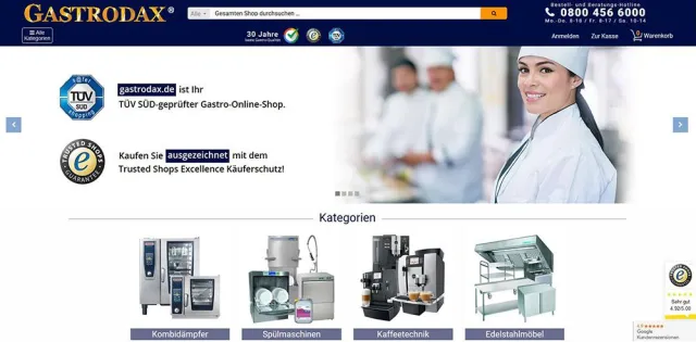 TÜV SÜD zertifiziert gastrodax.de zum vierten Mal Bild: TÜV SÜD zertifiziert gastrodax.de zum vierten Mal