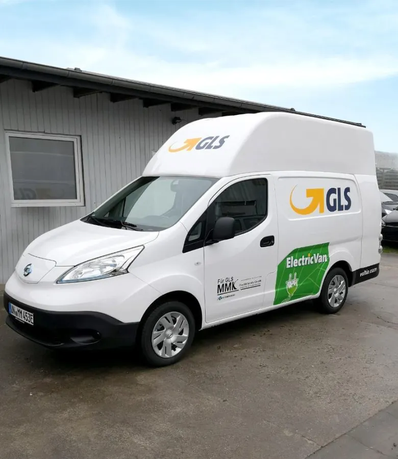 Der Nissan Voltia e-NV200-Maxi des GLS-Depots in Dortmund.