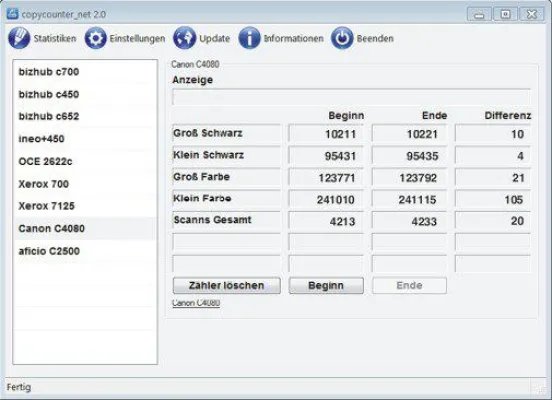 Bild: Einfaches erfassen der Kopien, Drucke und Scanns im Kopiercenter