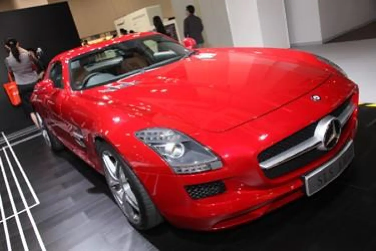 Mercedes-Benz gewann für den Sportwagen SLS AMG Deutschlands höchste Designauszeichnung in Gold. Foto: HKTDC