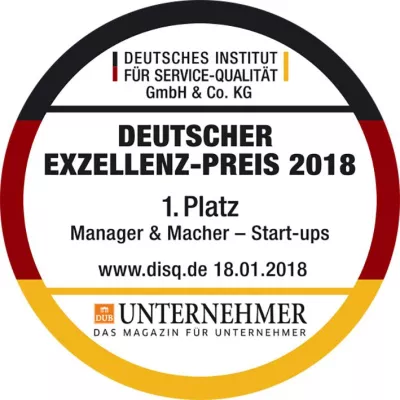 Bild: Harald Meurer, CEO der Creative Shopping GmbH erhält Deutschen Exzellenz Preis 2018