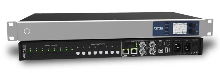 Bild: RME erweitert MADI Premium Line: Neue Router und Converter für MADI-Übertragung via Ethernetkabel