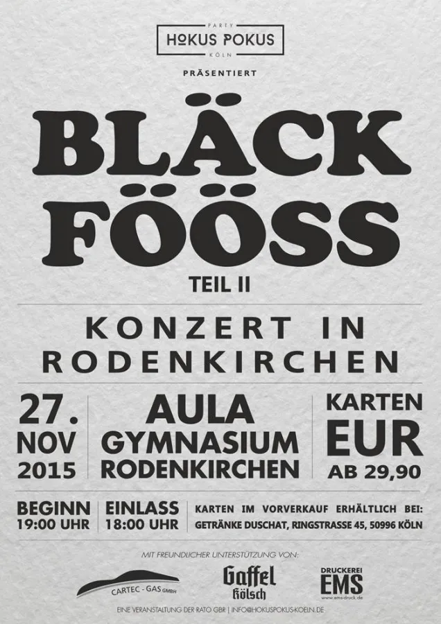 Bläck Fööss Teil II in Rodenkirchen