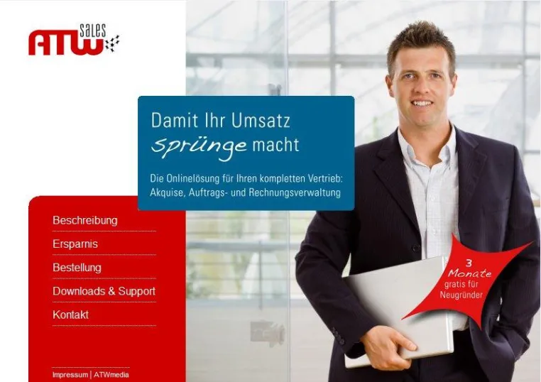 Bild: ATWsales - Online Unterstützung für Ihren Vertrieb