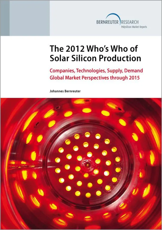Kunden loben die Informationsdichte und Markt-Analyse des 2012 Who’s Who of Solar Silicon Production