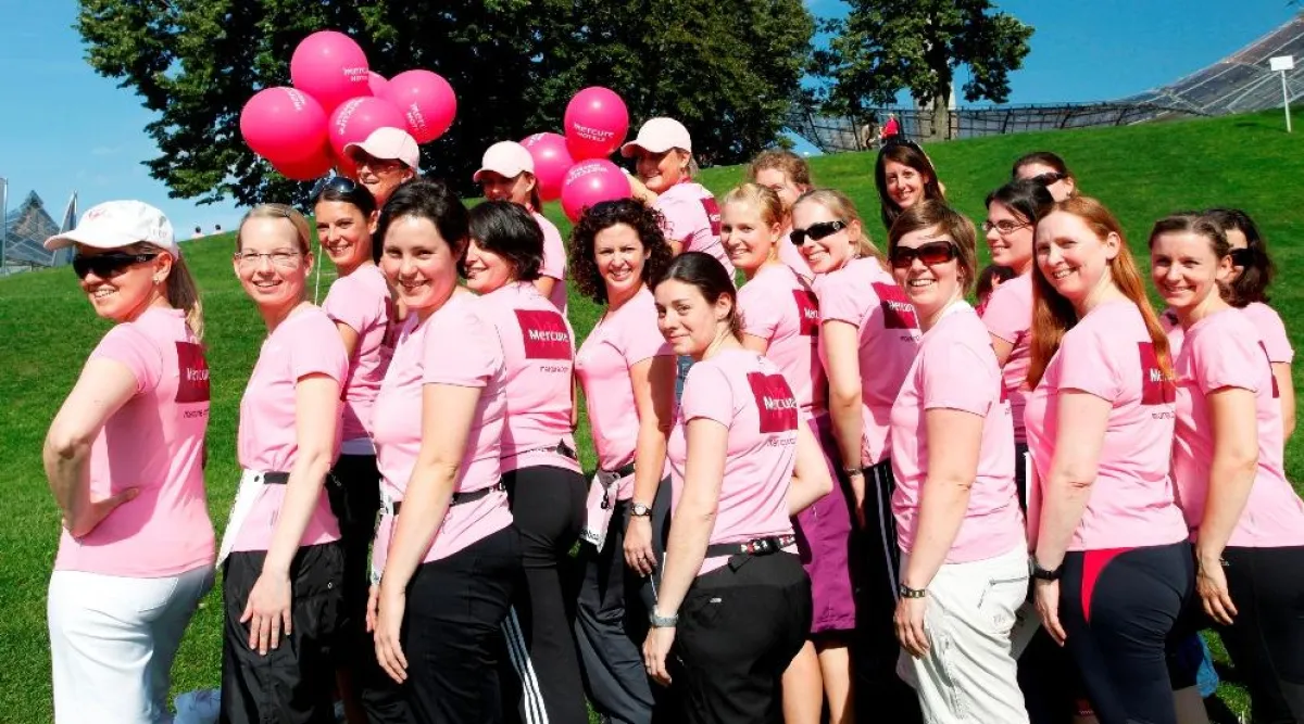 Unverkennbar: Mercure beim Women´s Run 2010 (Quelle: Norbert Wilhelmi).