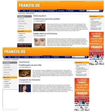 FRANZIS stellt kostenfreie Foto-Blog Webseite online Bild: FRANZIS stellt kostenfreie Foto-Blog Webseite online