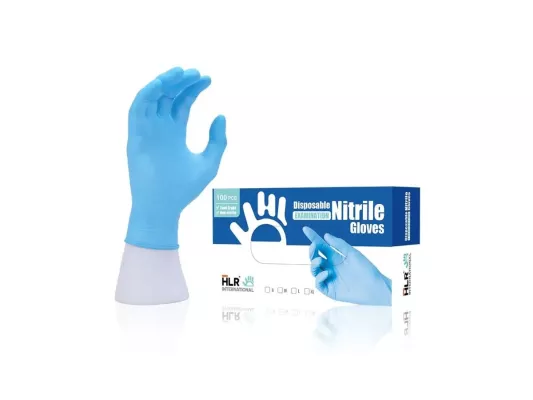 Bild: HLR Nitrilhandschuhe für 3,40€ netto - Medizinische Nitril Untersuchungshandschuhe blau - EN455 Zertifiziert