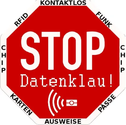 Datenschutz für kontaktlose Karten, Ausweise und Pässe mit Funk-Chip Bild: Datenschutz für kontaktlose Karten, Ausweise und Pässe mit Funk-Chip
