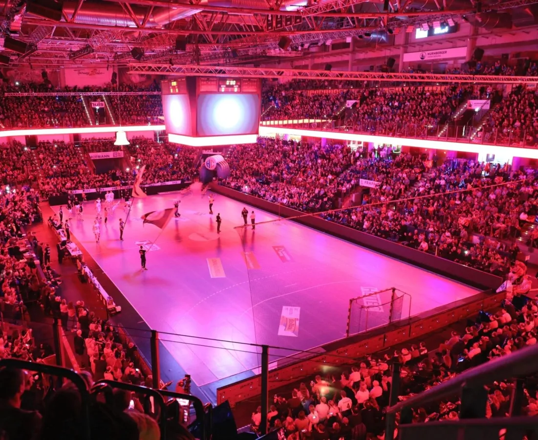 (Jocki_Foto, Erlangen): HC Erlangen hat Sonntag die HSG Nordhorn-Lingen in der ARENA zu Gast