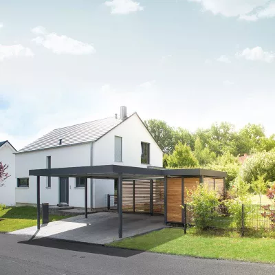 Bild: Carports aus Stahl. Flexibel und individuell