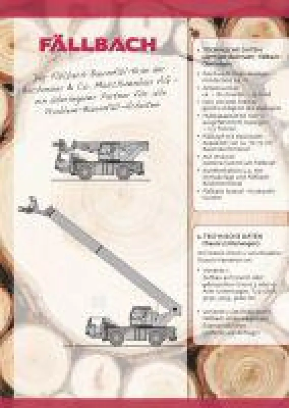 Fällbach - mobiler Fällkran