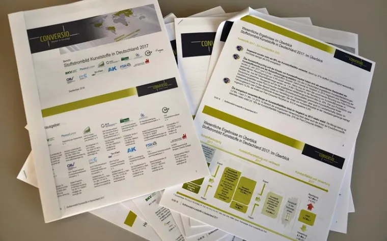 Bild: Studie Stoffstrombild Kunststoffe in Deutschland 2017 erschienen