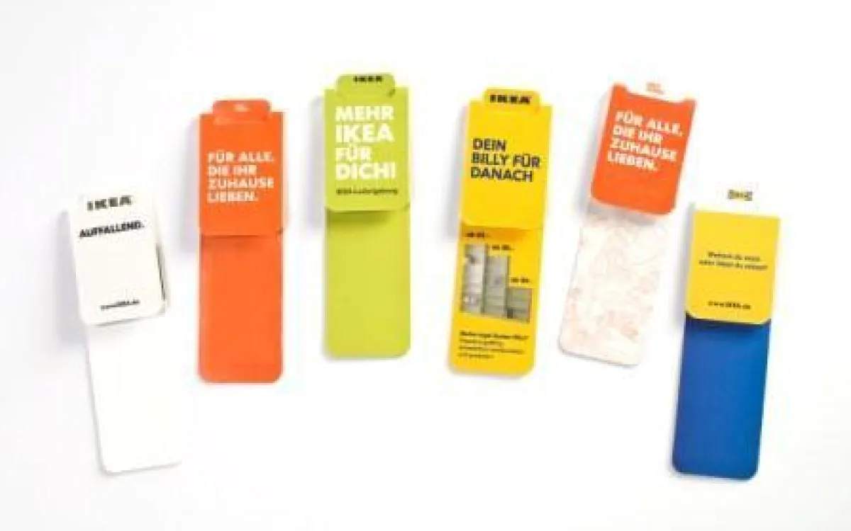 Ob als Giveaway, Mailingverstärker oder Anzeigenstopper – das magnetische Lesezeichen „MagneticStar“ bietet verschiedenste Einsatzmöglichkeiten. Quelle: „Alles Werbung“ GmbH