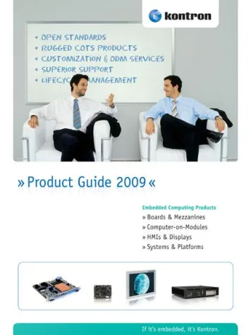 Bild: Ab sofort verfügbar - Der Kontron Embedded Computing Produktkatalog 2009