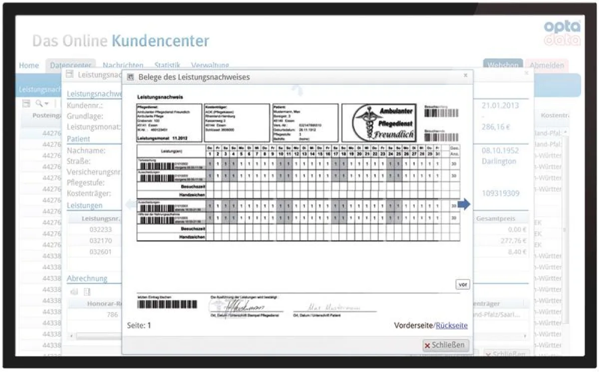 Das Online Kundencenter liefert zahlreiche Antworten zur Abrechung.