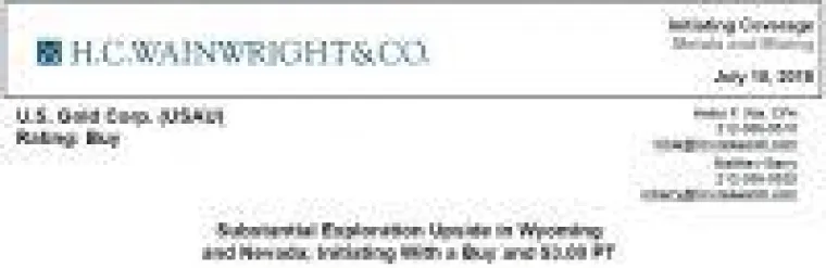 U.S. Gold Corp. - Kaufempfehlung mit Verdopplungspotenzial Bild: U.S. Gold Corp. - Kaufempfehlung mit Verdopplungspotenzial