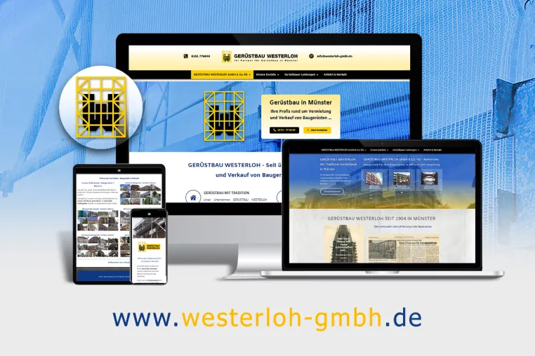 Bild: GERÜSTBAU WESTERLOH GmbH & Co. KG in Münster startet Webrelaunch unter www.westerloh-gmbh.de