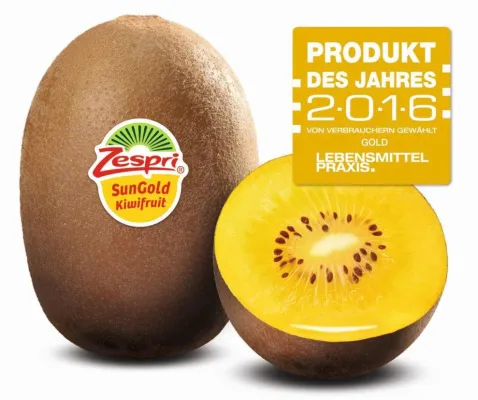Erfolgreiche Markteinführung: Verbraucher wählen Zespri® SunGold Kiwi zum Produkt des Jahres 2016 Bild: Erfolgreiche Markteinführung: Verbraucher wählen Zespri® SunGold Kiwi zum Produkt des Jahres 2016