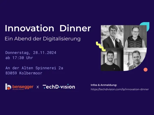 Innovation Dinner - ein Abend der Digitalisierung Bild: Innovation Dinner - ein Abend der Digitalisierung